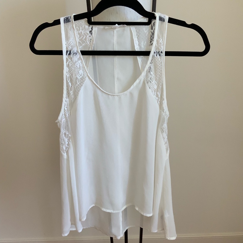 Forever 21 Sheer Lace Tank